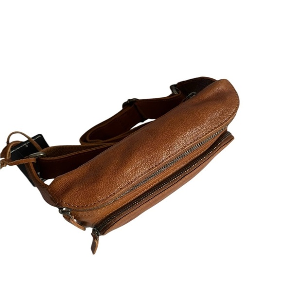 Spikes & Sparrow Tan Leather Waist Bag - Picture 7 of 10
